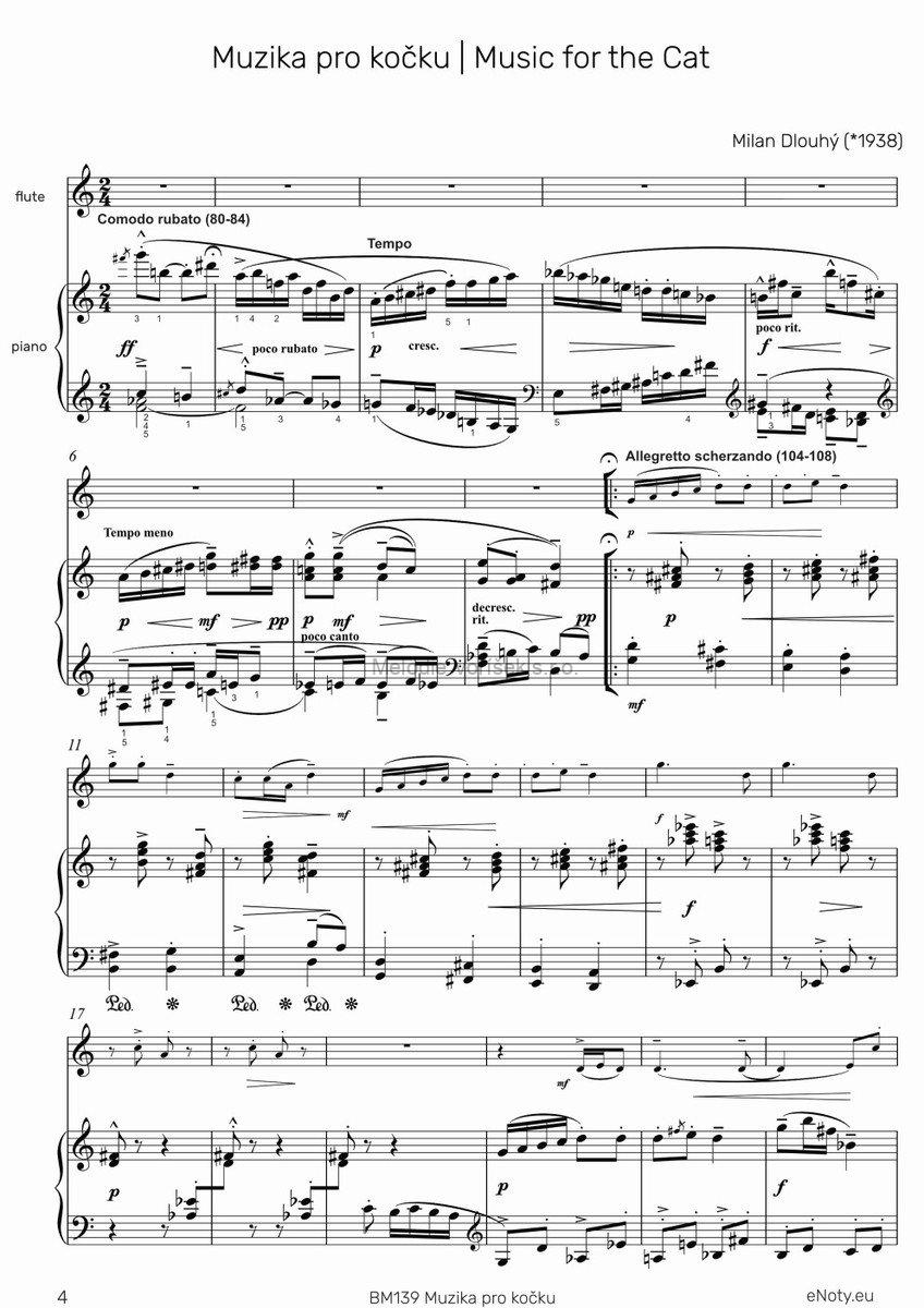 MILAN DLOUHÝ: Muzika pro kočku