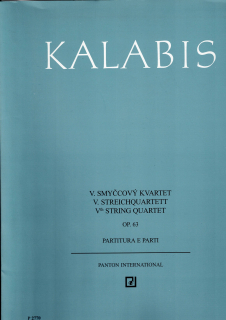 V.Kalabis: V. smyčcový kvartet