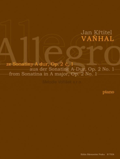 Jan Křtitel Vaňhal: Allegro ze Sonatiny A dur, Op. 2 č. 1