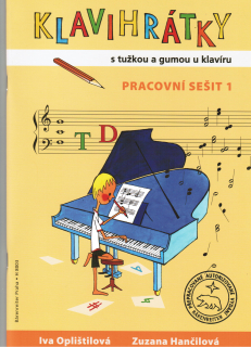 KLAVIHRÁTKY - s tužkou a gumou u klavíru - pracovní sešit 1