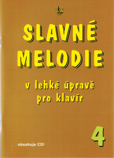 SLAVNÉ MELODIE v lehké úpravě pro klavír 4 + CD